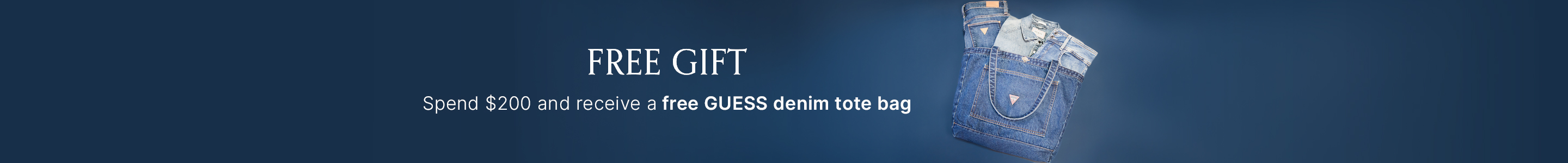 Free Denim Tote Bag With All Orders Over $200