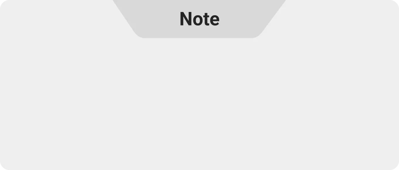 Note in a gray speech bubble on a light background.