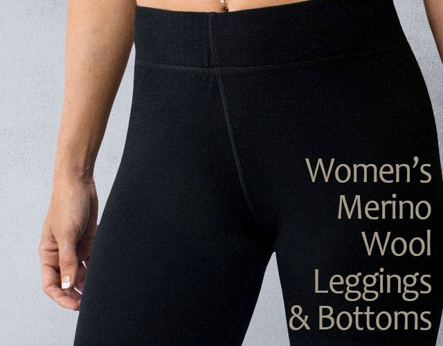 Women's Merino Wool Leggings and Tights Free Shipping Woolx
