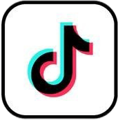 TikTok logo with 2.3 million followers displayed below.