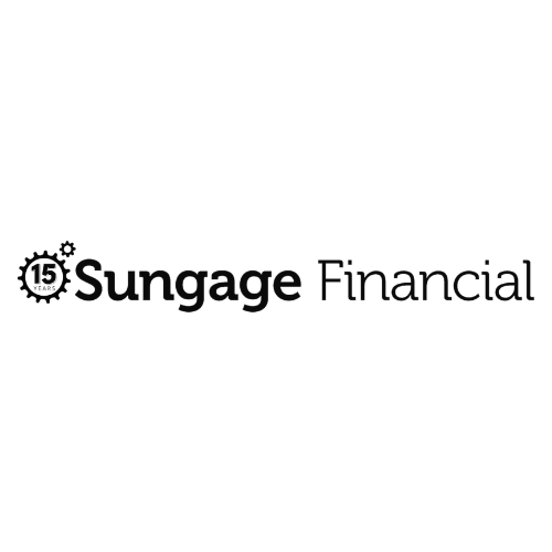 Sungage Financial logo with a gear icon and number 15.