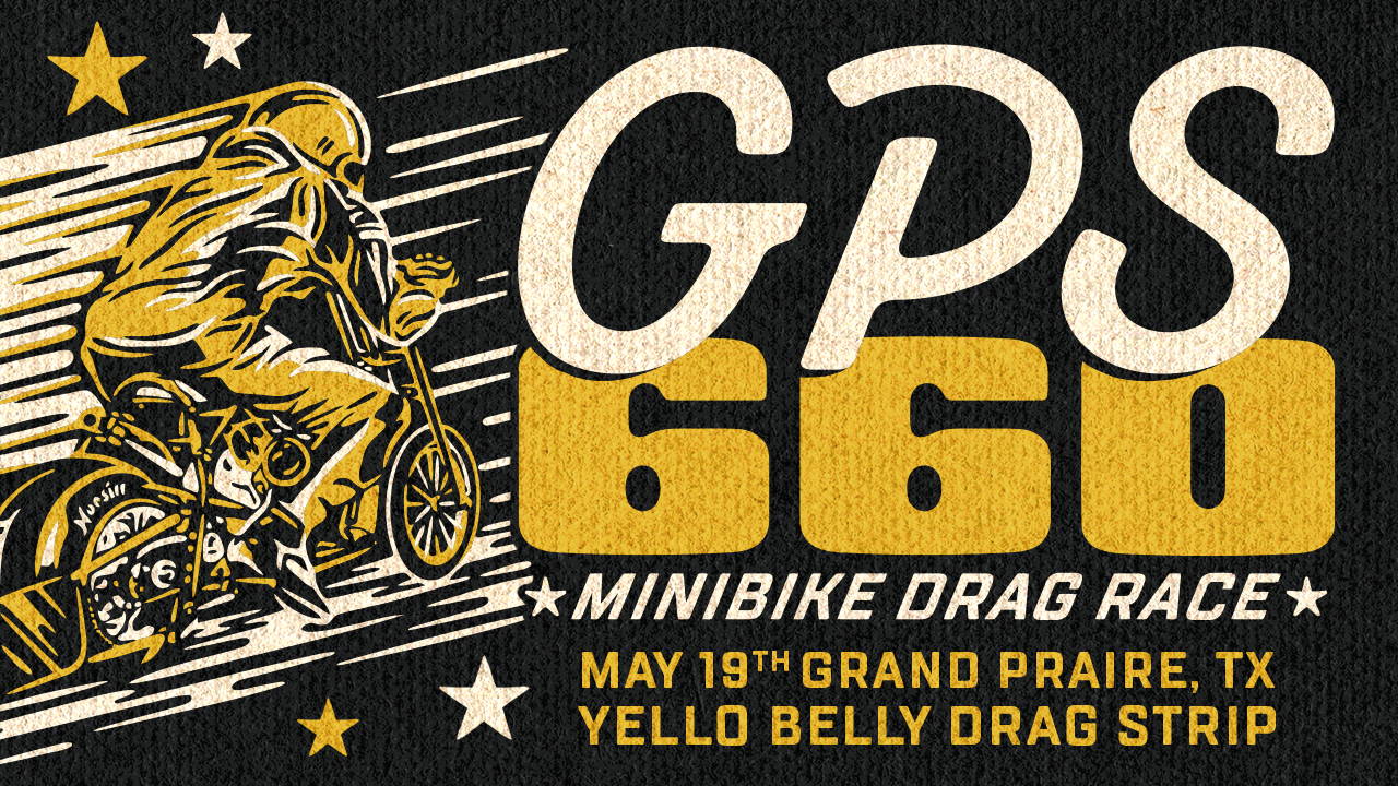 GPS660 Minibike Drag Race Banner