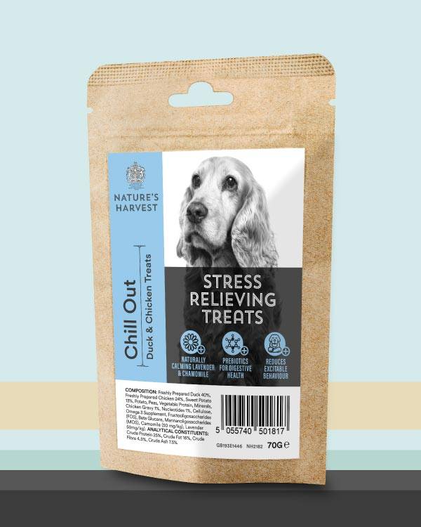 Nature's Harvest Dog Treats Stress Relieving Pack Shot
