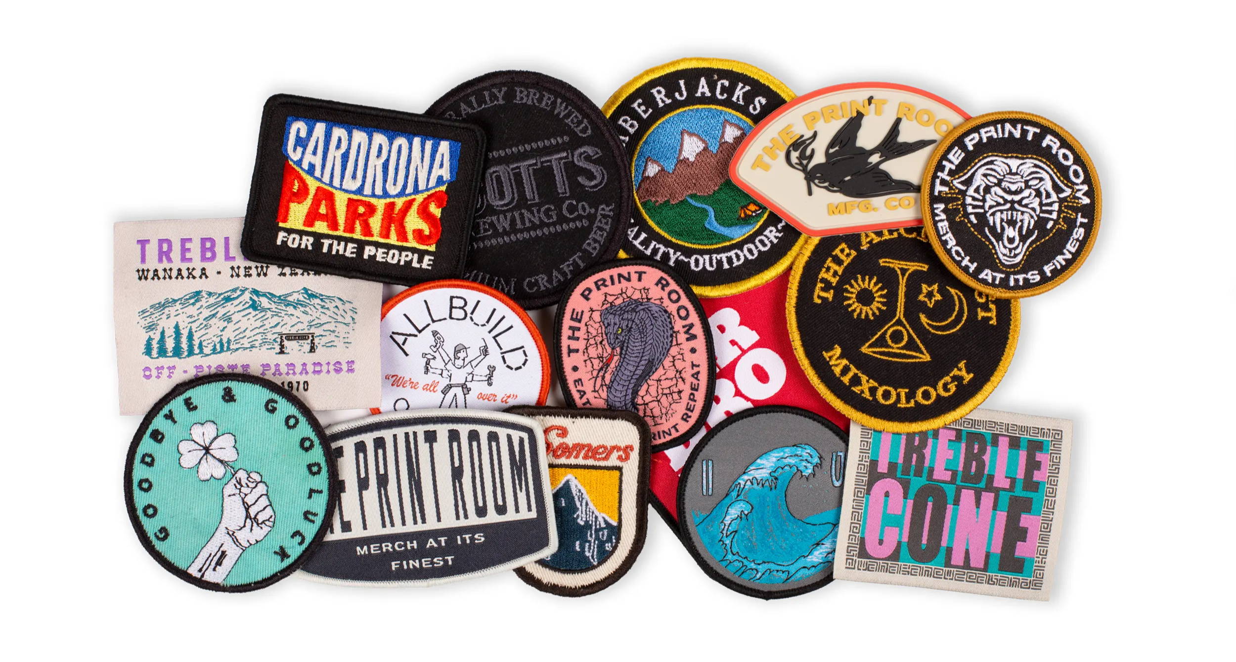 Custom Twill Iron On Patches - Custom Shape, Design & Preview Online