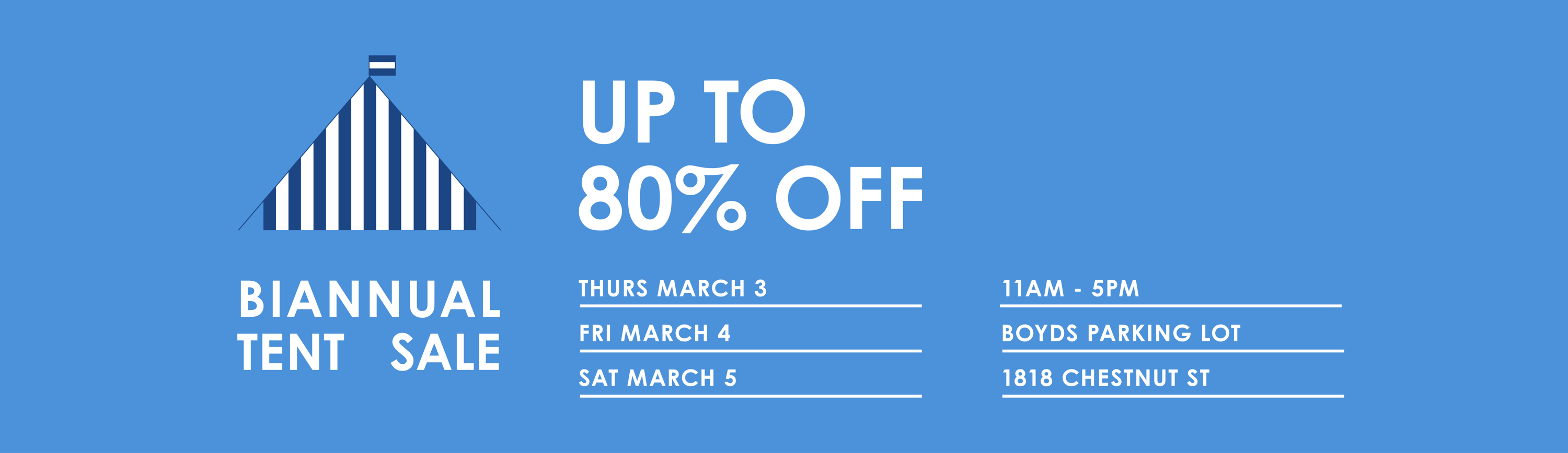 Tent Sale - Up to 80% Off