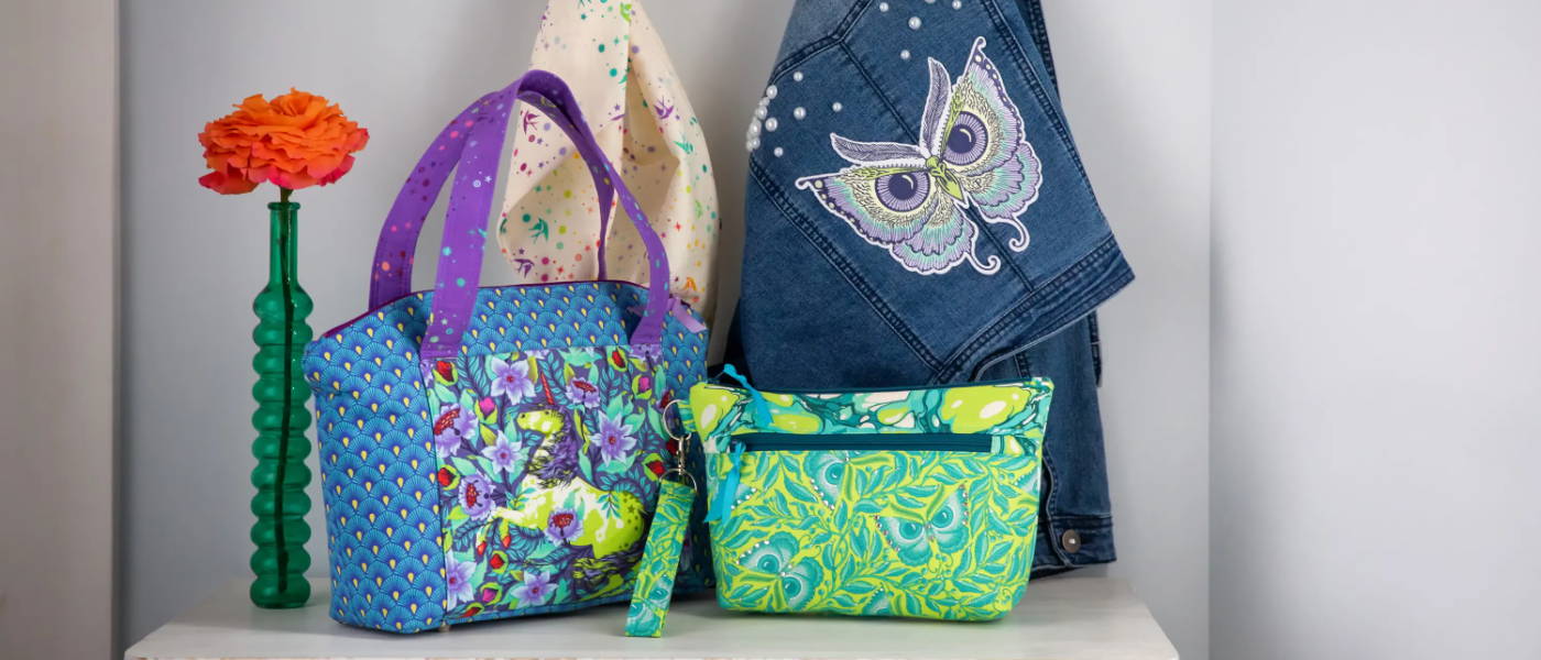 learn to sew gorgeous zippered totes and purses with missouri star!