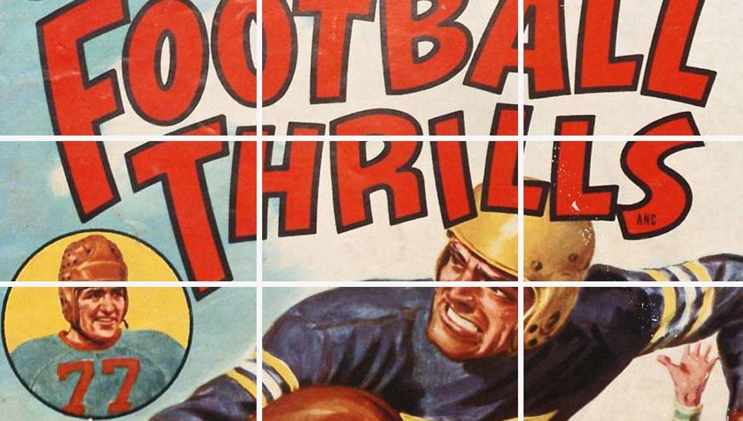 Dos and Don'ts of Composition - Vintage football illustration with grid