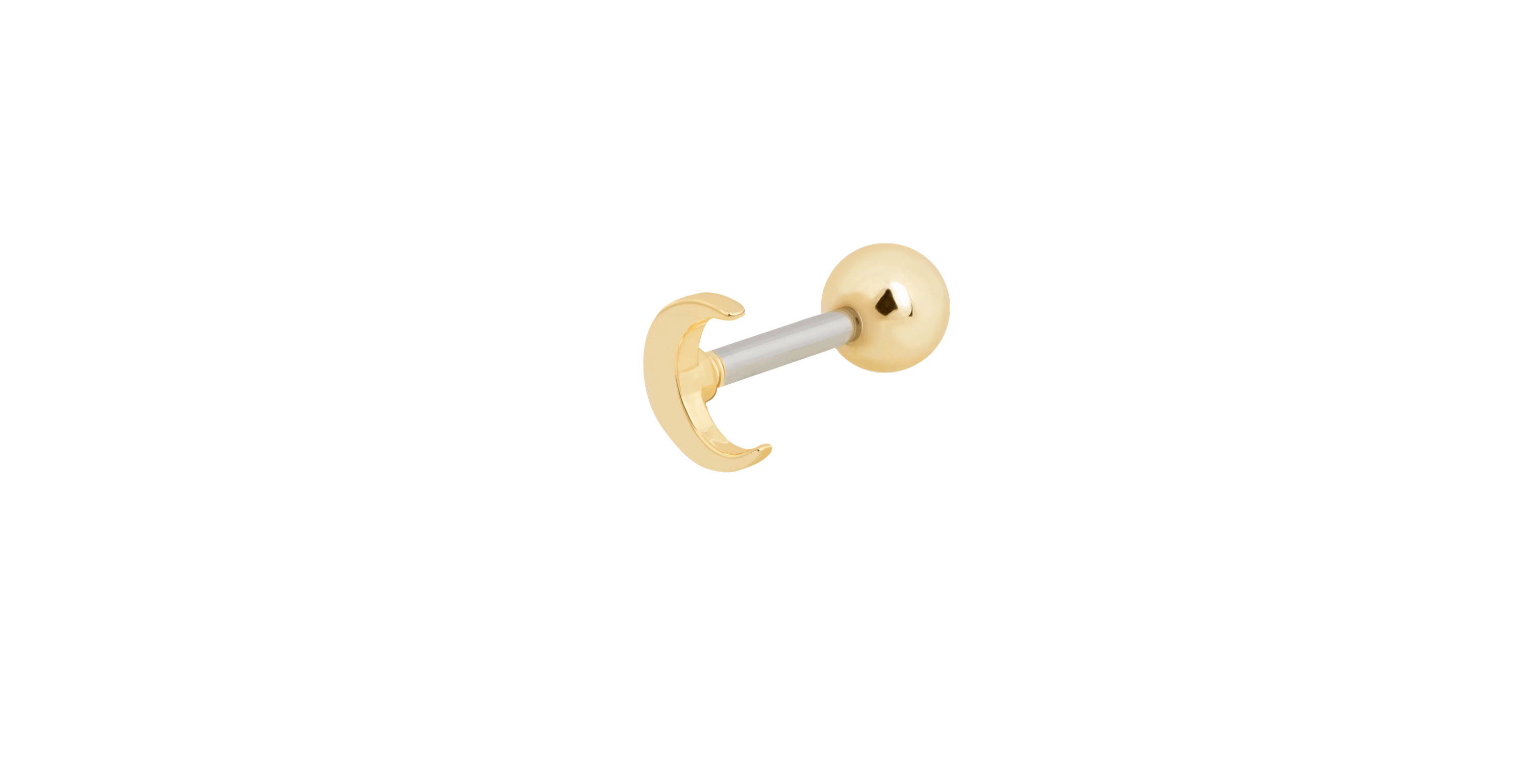 Moon Barbell in Gold