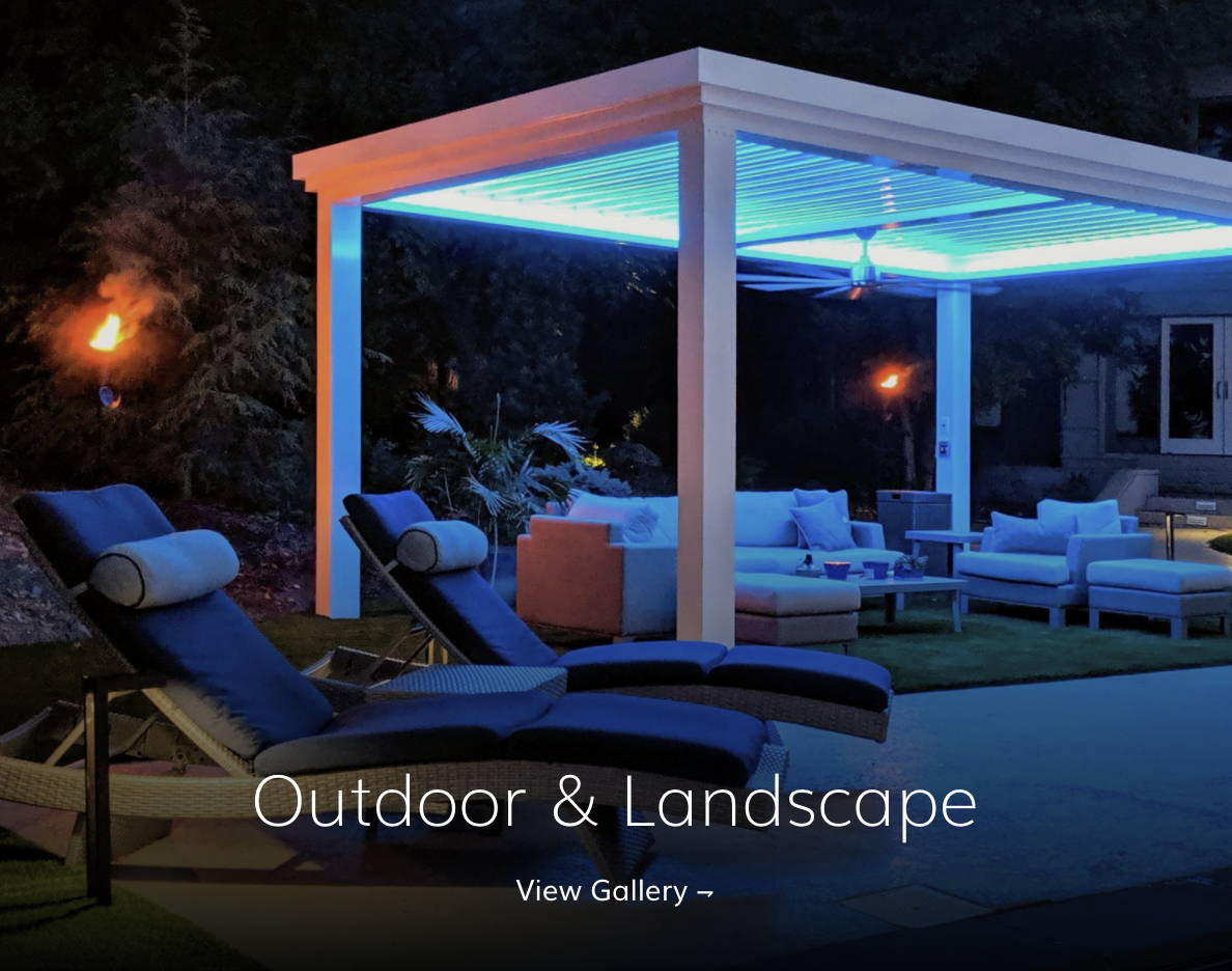 Outdoor and landscape lighting gallery project examples