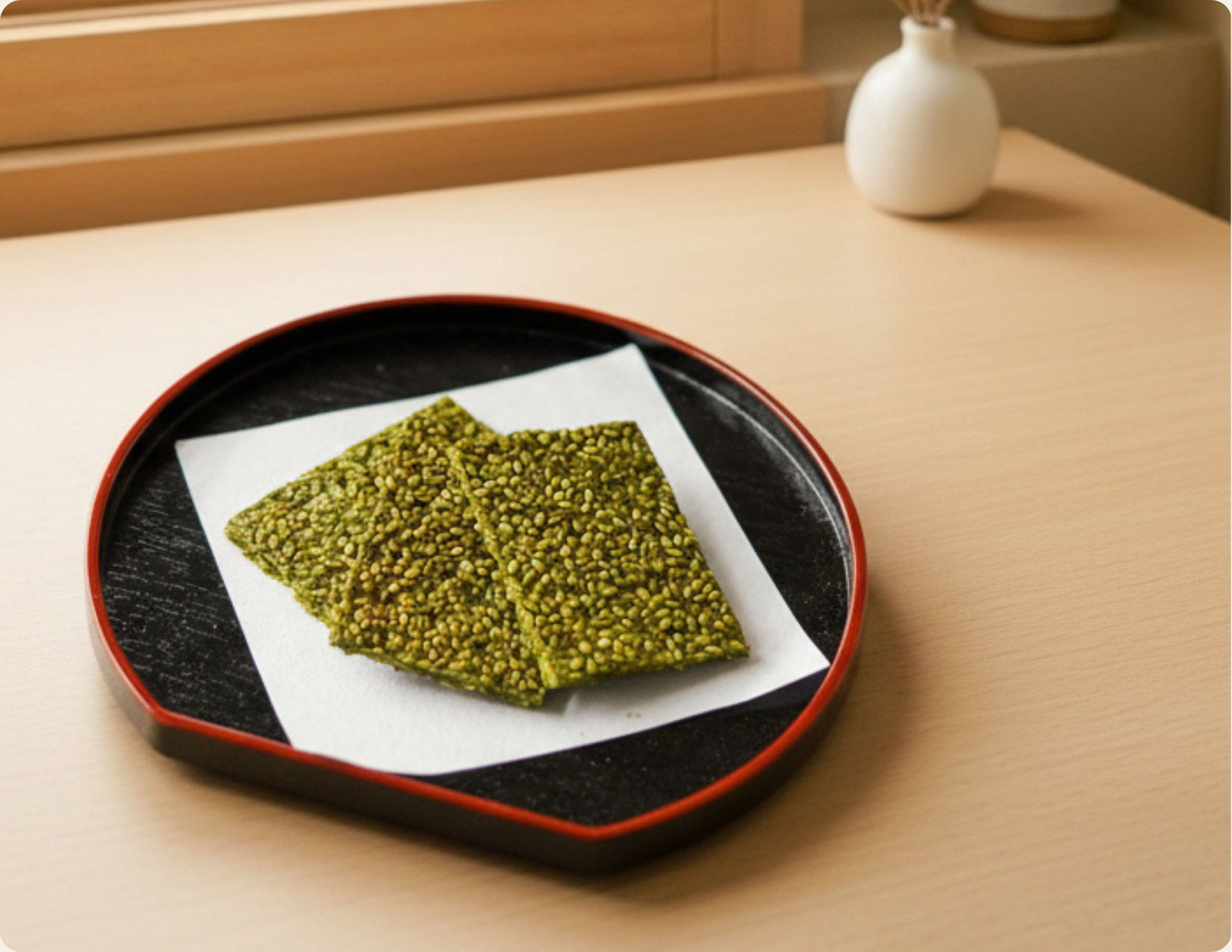 宇治抹茶芝麻饼干
