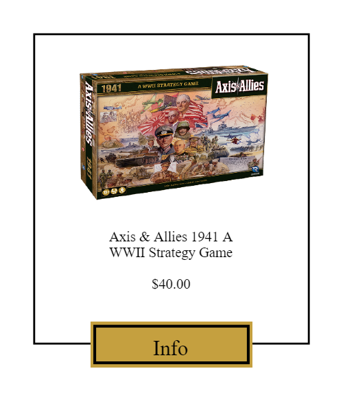 Axis and Allies 1941 A World War 2 strategy game. $40 click for more information.
