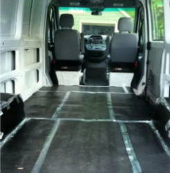 Luxury Liner Pro adds van floor insulation and blocks noise