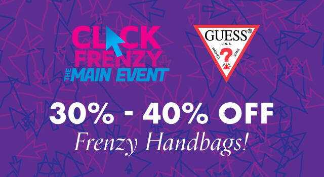 GUESS click frenzy main event handbags and wallets sale