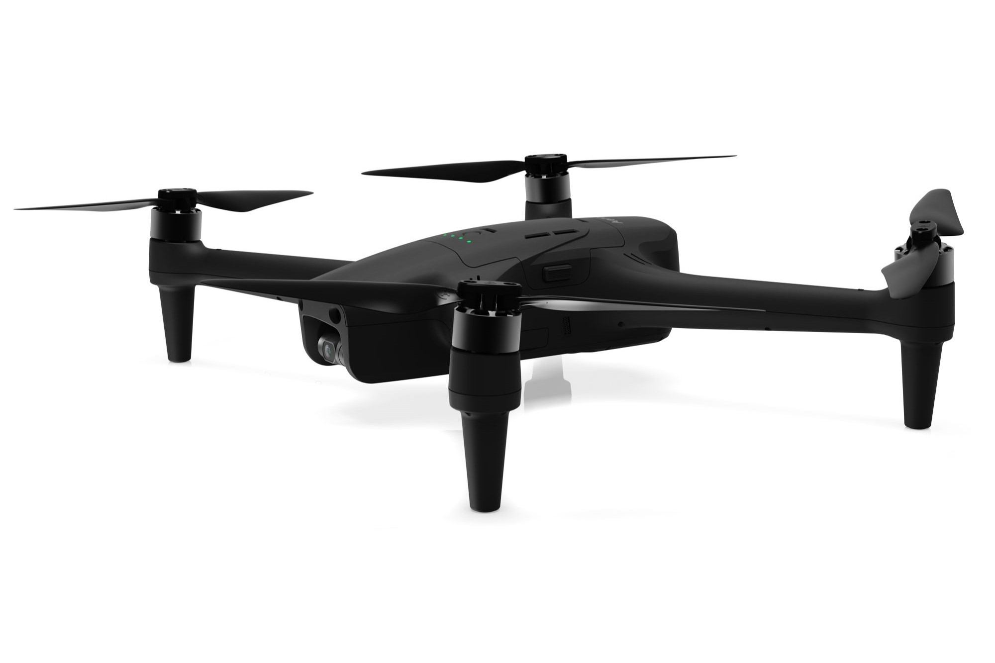 Aeroo Pro drone as seen from the front right and slightly above.