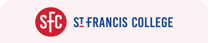 Logo of St. Francis College with 