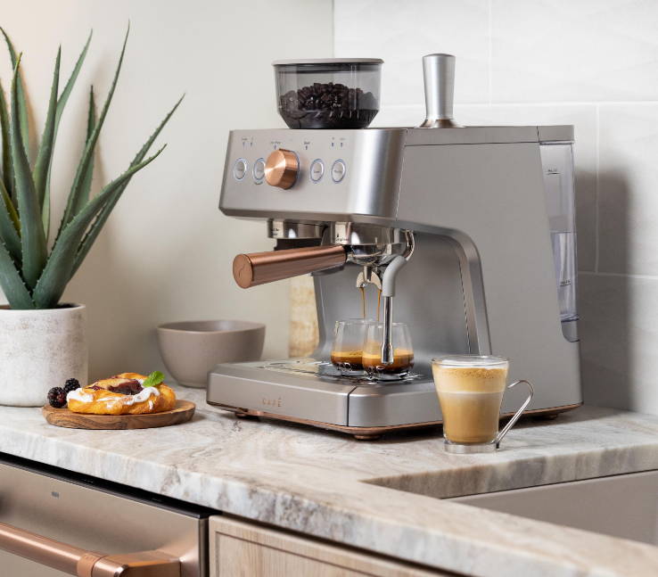 Café™ BELLISSIMO Semi Automatic Espresso Machine + Frother