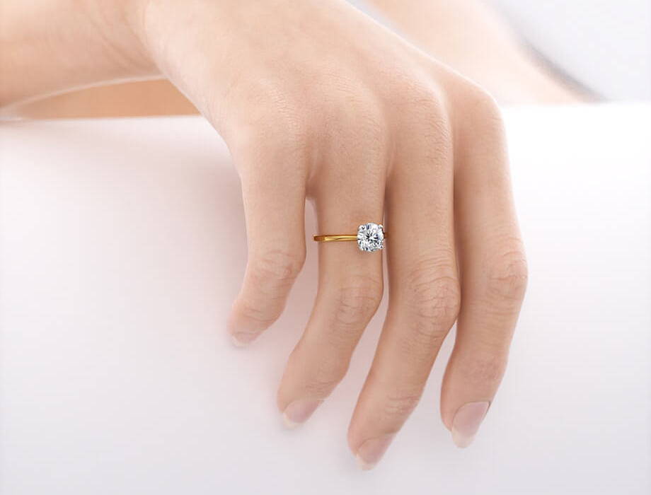 Grace Two Tone Solitaire Lily Arkwright