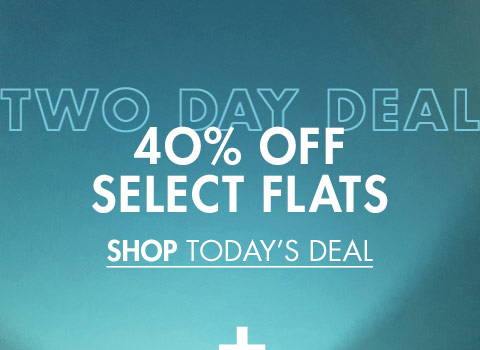 40% Off Select Flats
