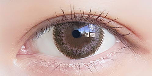 シエルペールピンクの装用写真,DIA14.2mm,着色直径13.6mm|ネオサイトワンデーシエルUV(NeoSight oneday Ciel UV)コンタクトレンズ