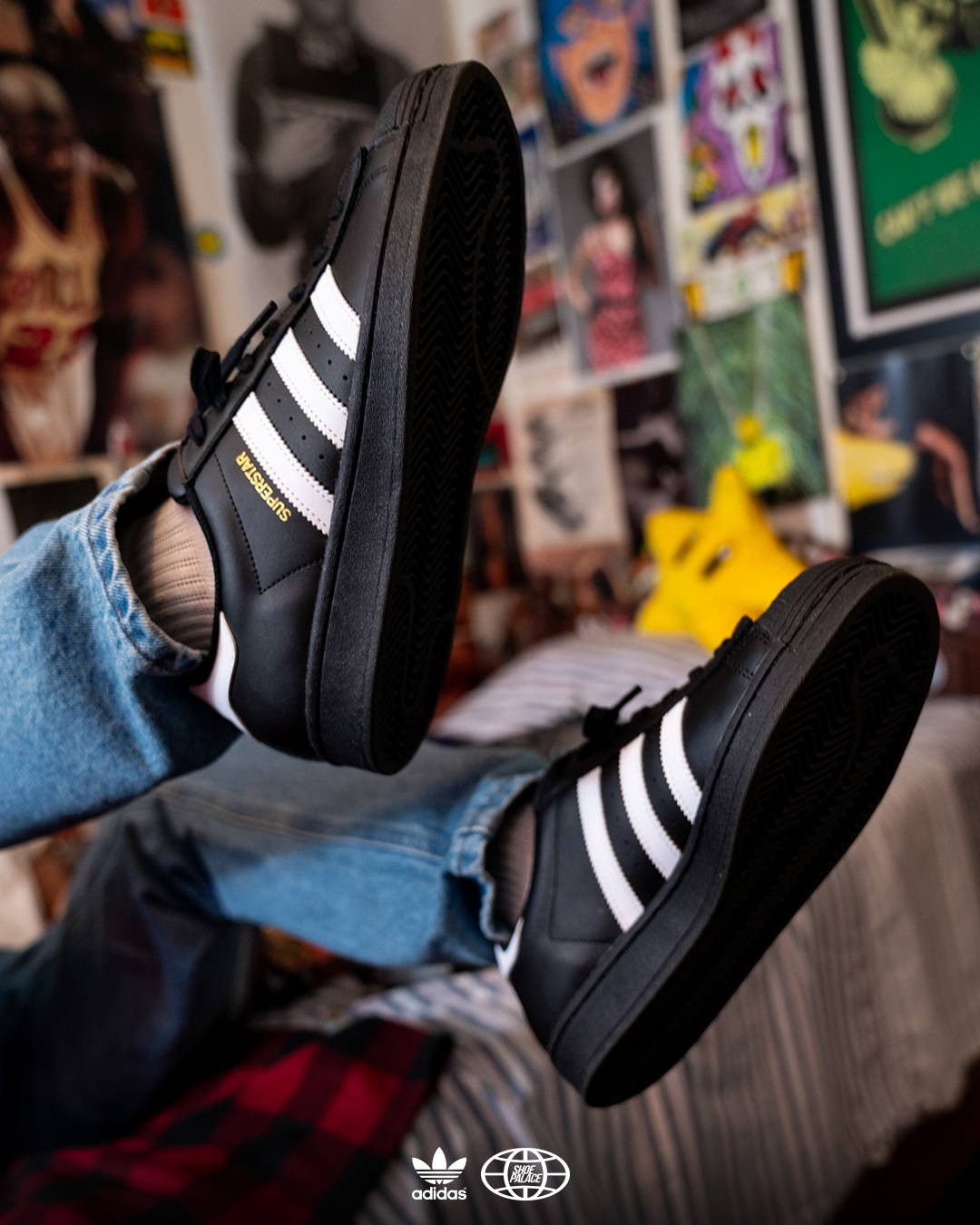 adidas Superstar Shoes - Black