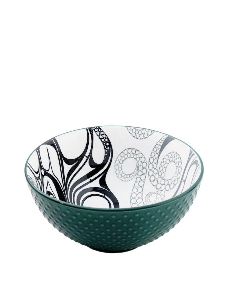 Porcelain Art Bowl (Medium) - Octopus (Nuu)
