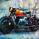 bmw motorcycle art print