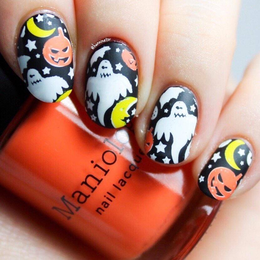 37 Easy Cute Halloween Nail Ideas + A How-To Video Tutorial On ...