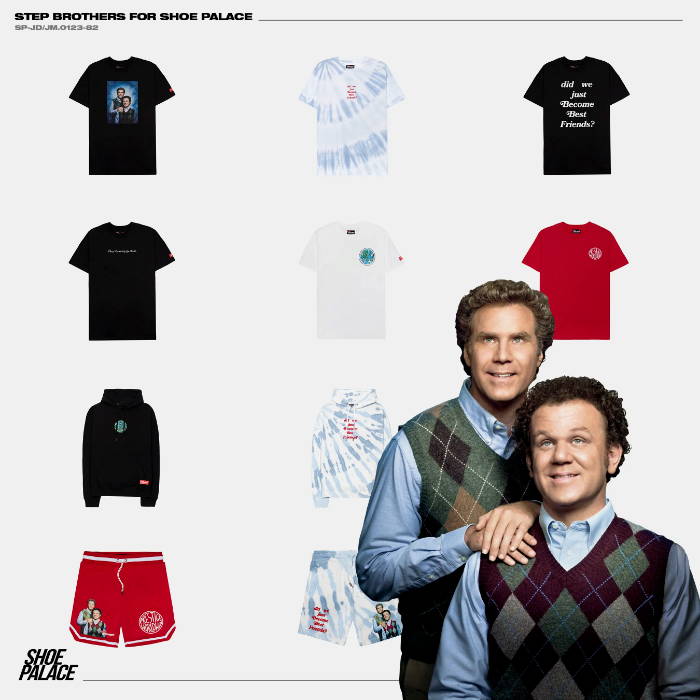 layflats of shoe palace x step brothers apparel with dale and brennan