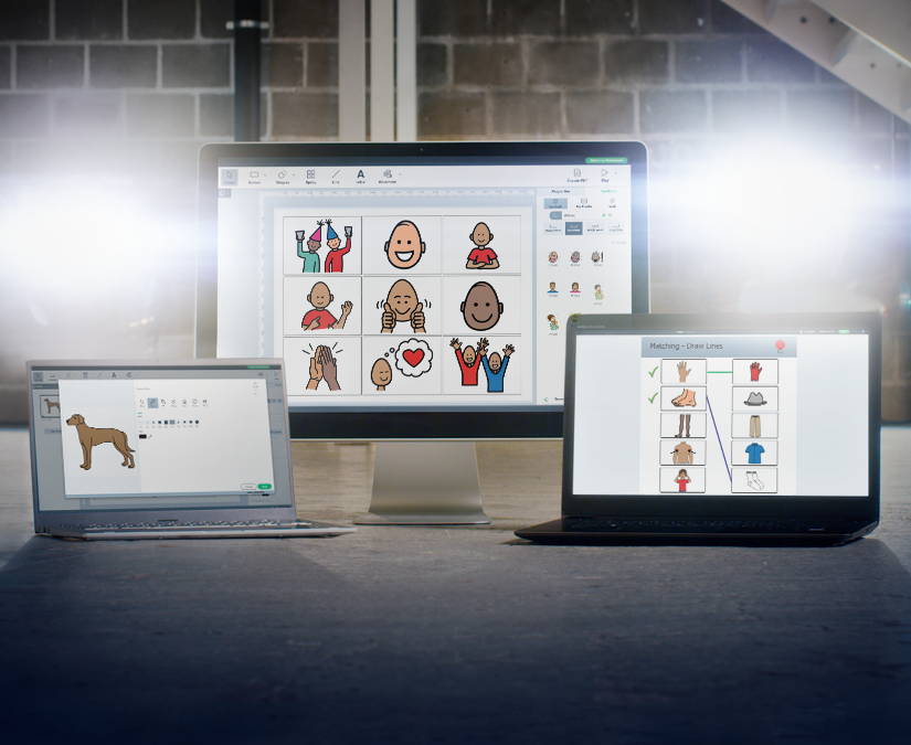 Boardmaker 7 ist auf Windows-, Mac- und Chromebook-Geräten verfügbar