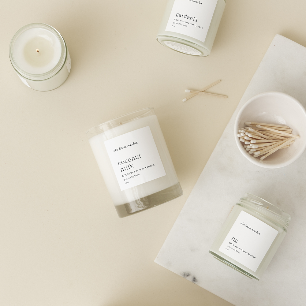 Candles crafted in small batches by women who have resettled as refugees in the United States | The Little Market