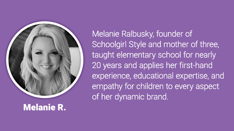 Melanie Rulbusky, founder of Schoolgirl Style