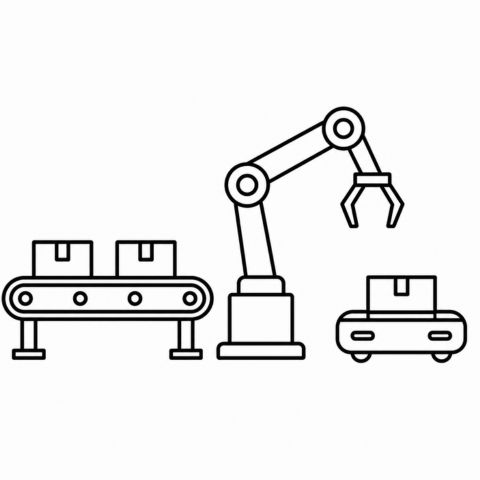 robotic order consolidation icon