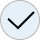 Checkmark inside a circle.