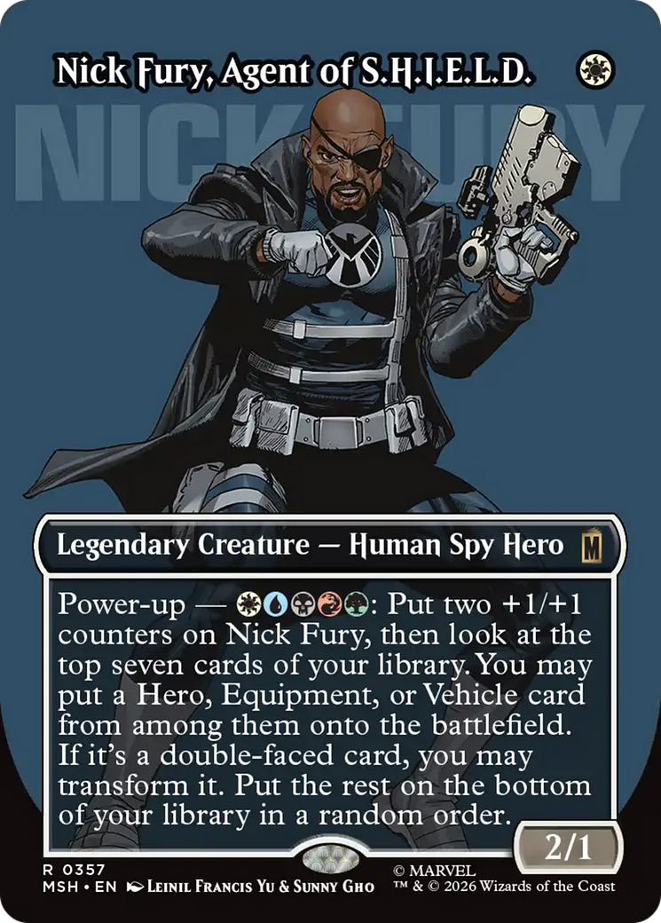 Nick Fury, Agent of S.H.I.E.L.D from the upcoming MTG/Marvel Crossover