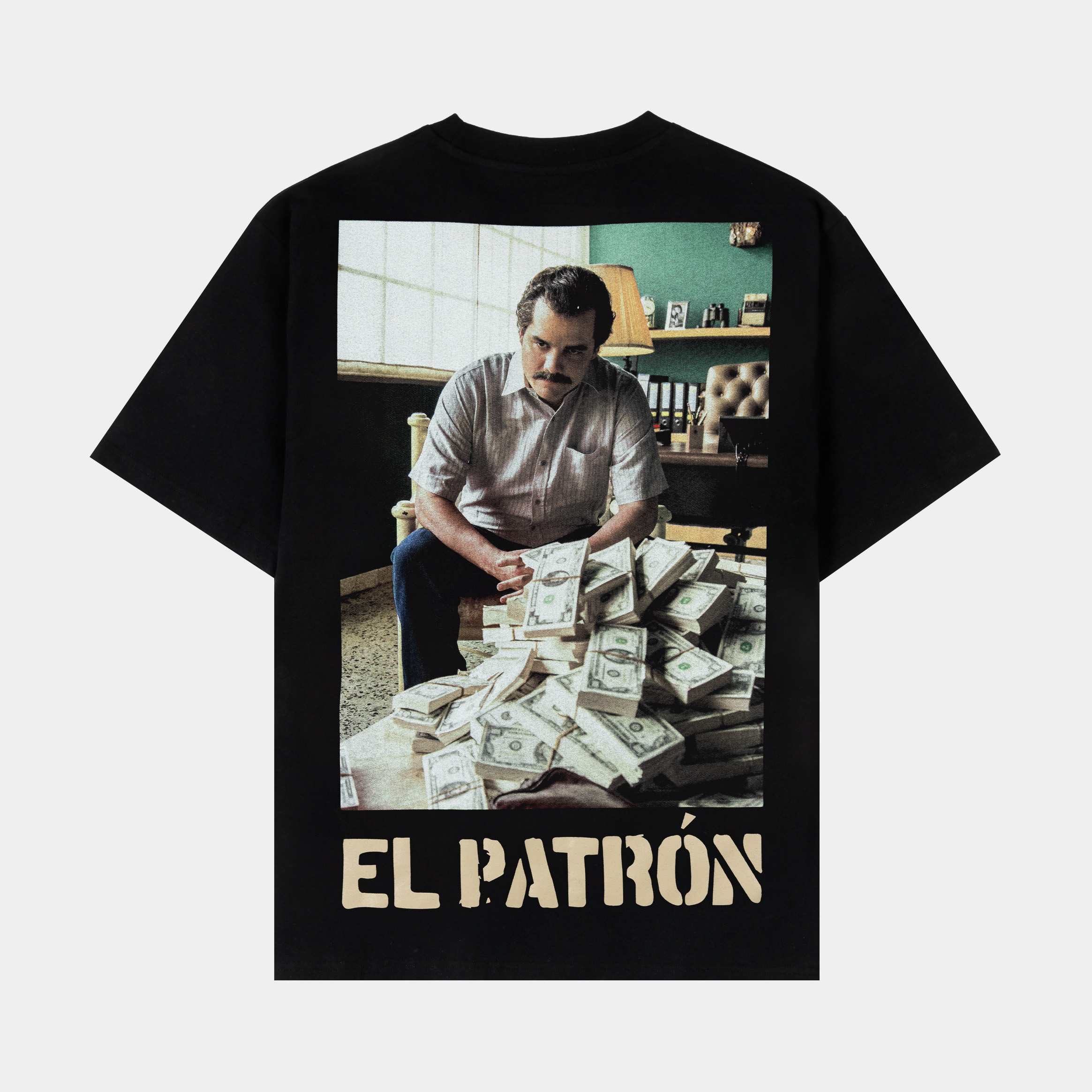 Black t-shirt with 