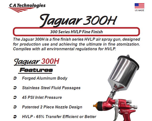 CA Technologies Jaguar 300H Sales Sheet