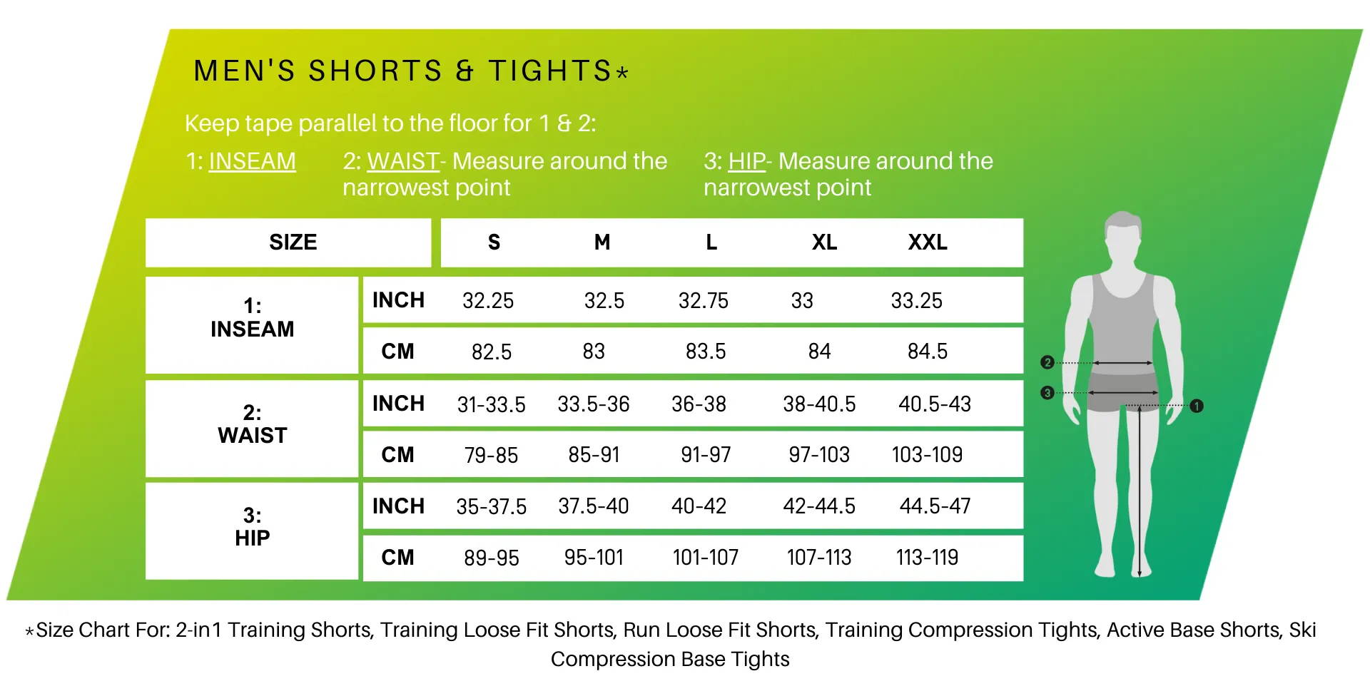 CEP Compression Size Charts Compression Sleeves & Apparel