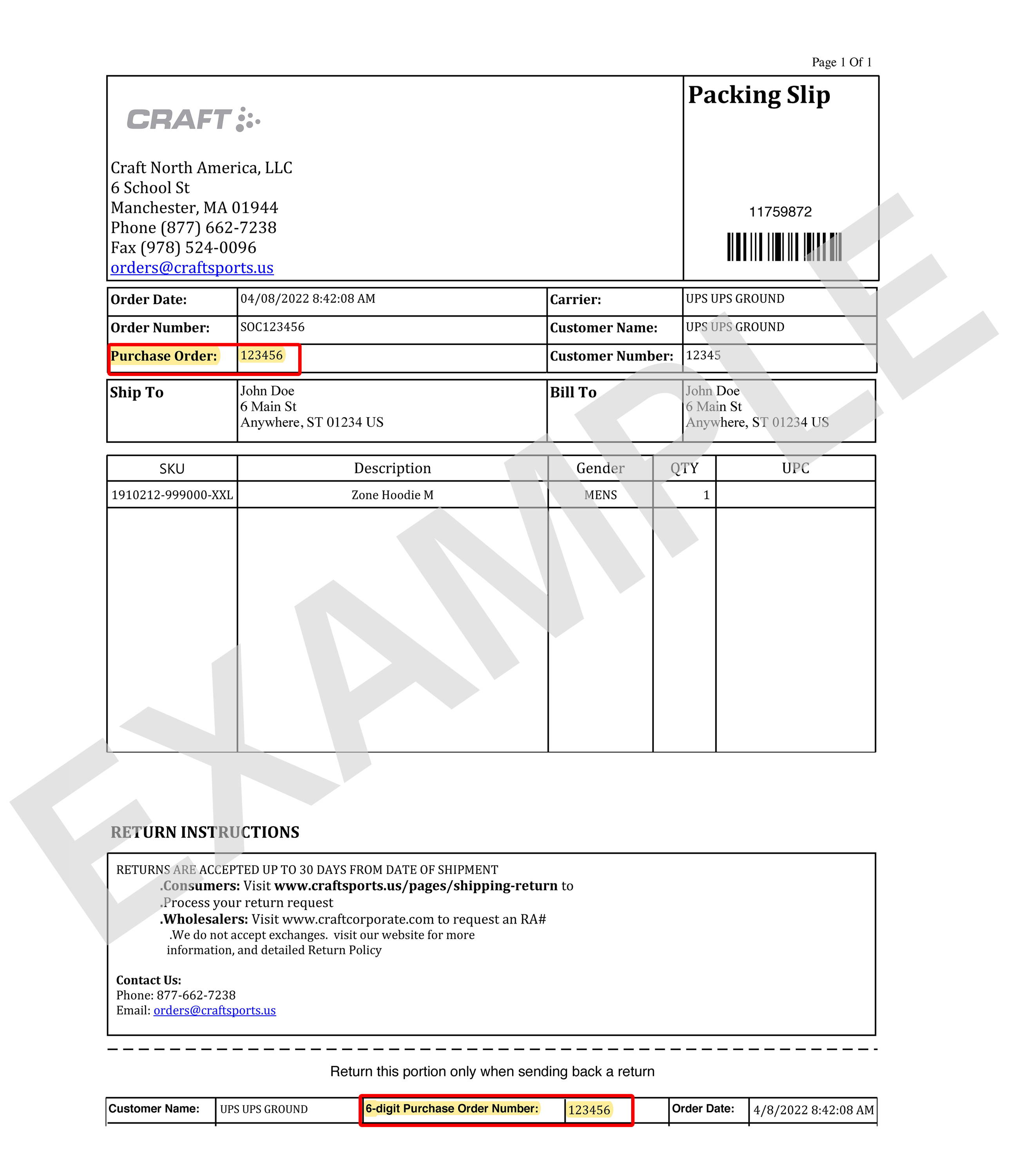 Shipping/Returns
