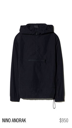 Black Nino Anorak jacket priced at $950.