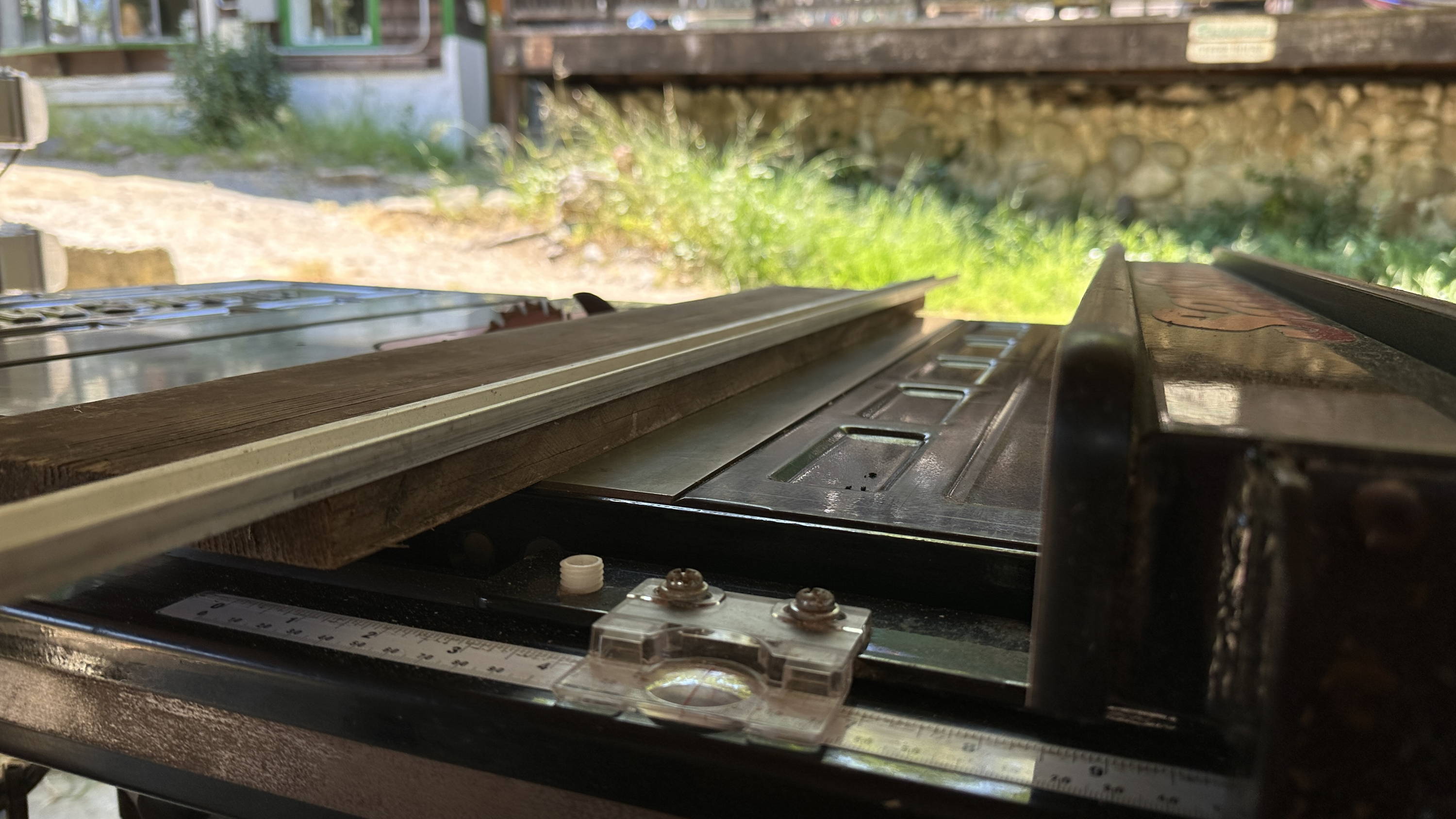 board on table saw