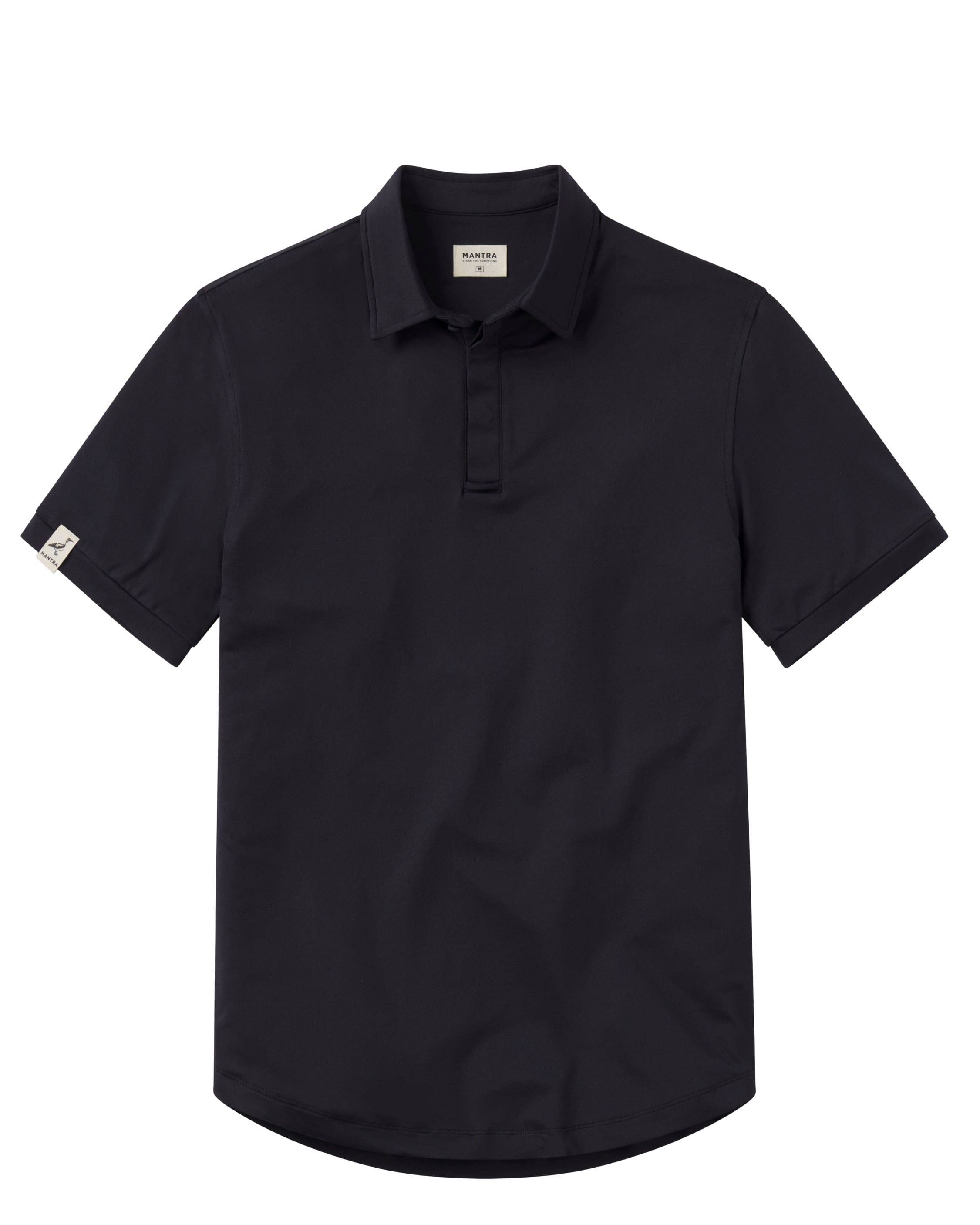 CATALYST POLO - POINT COLLAR - BLACK SANDS color selector