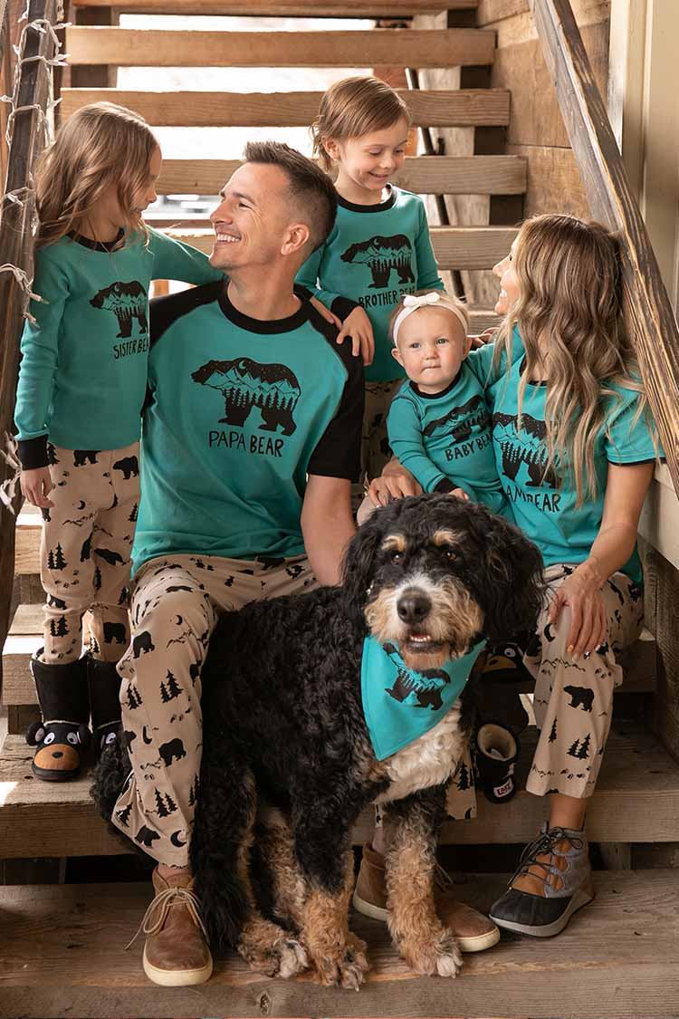 thumbnail image 2 of Bear PJS Super Soft Fleece Pajama Set For Girls – Black Cozy Loungewear By A2Z 4 Kids® 2 of 5