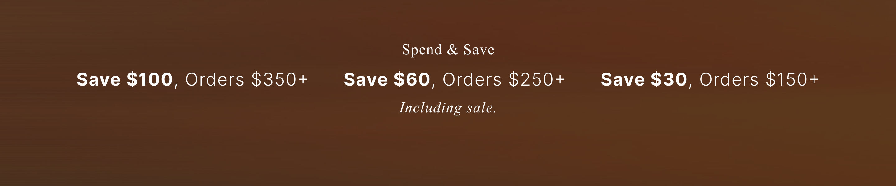 Spend & Save Promotional Banner 