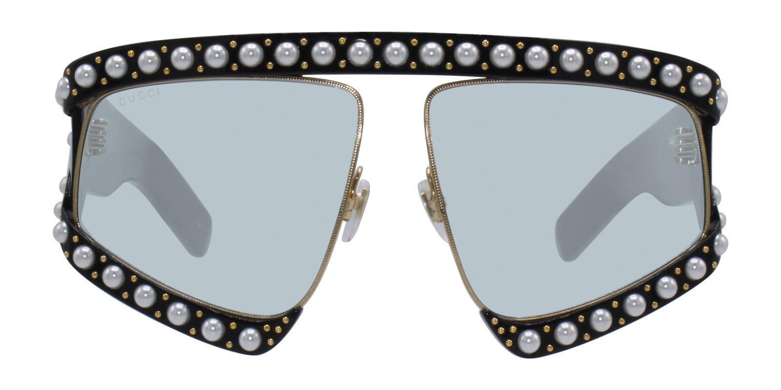 nickiminaj wears @louisvuitton golden mask sunglasses ($745) and a