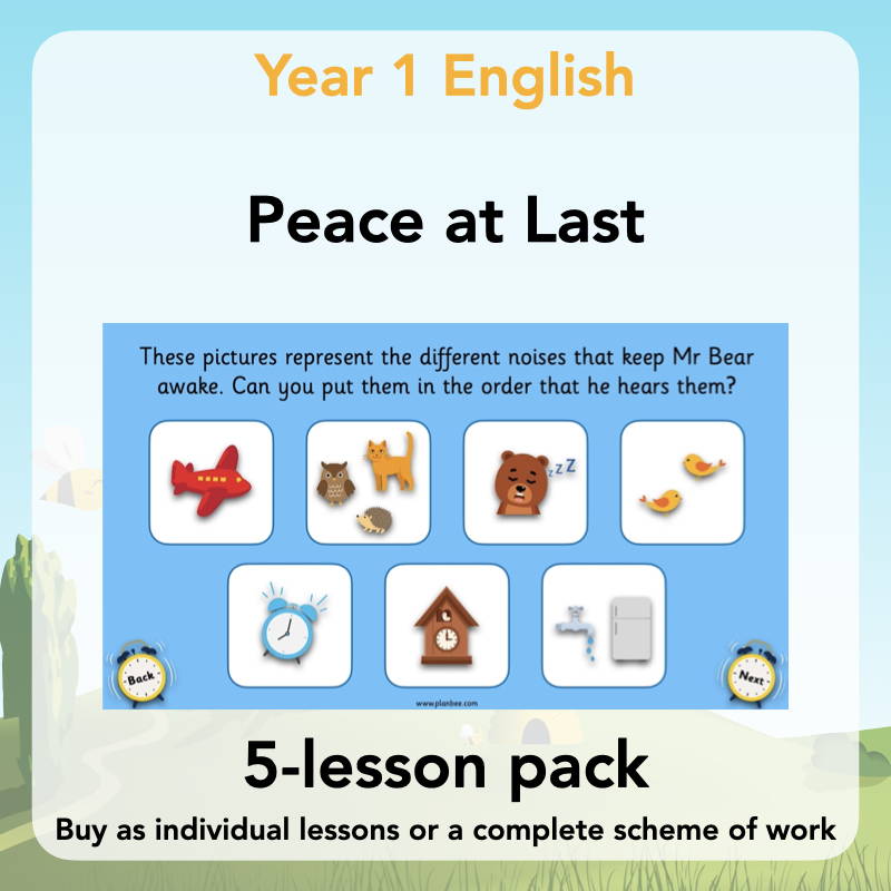 Year 1 Curriculum - Peace at Last