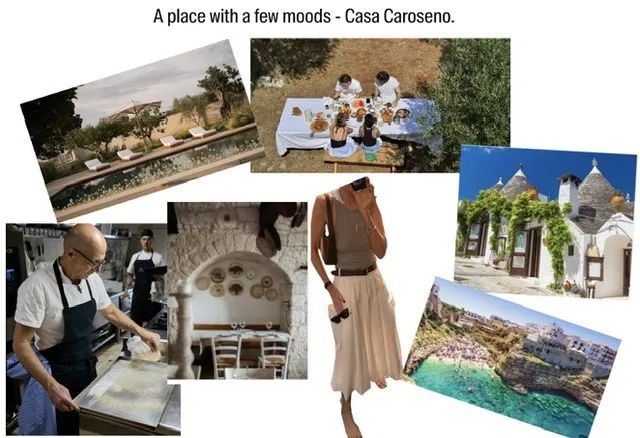 A collage showcasing Casa Carmenes with various scenes and activities.
