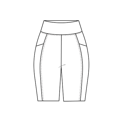 Rendering of a legging shorts for Miik design contest