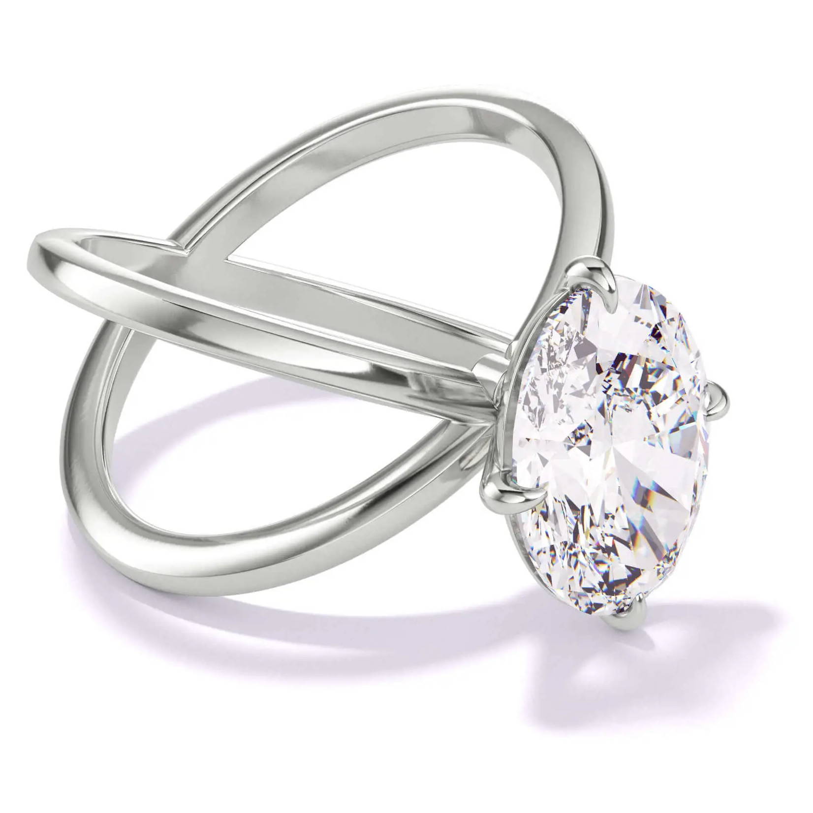 classic engagement ring style platinum solitaire