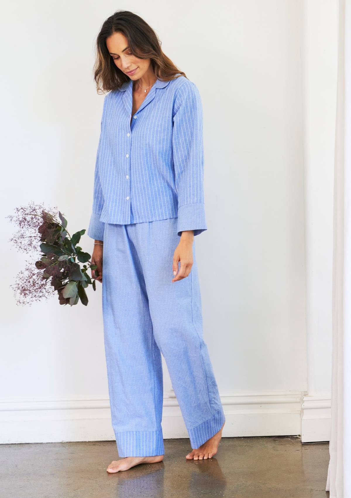 cotton-linen-mismatched-pyjama-set