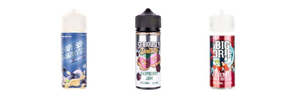 An example of overly appealing food related e-liquid bottles